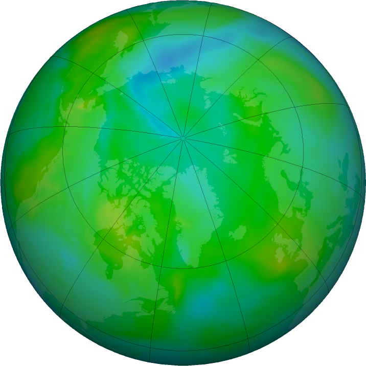Arctic ozone map for 17 July 2011